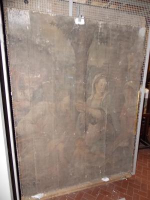 Restauro supporto ligneo di un dipinto del XVI sec.