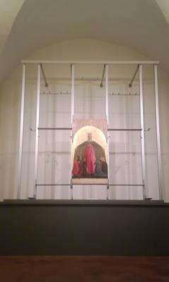 Polittico "Madonna della Misericordia" Piero della Francesca. Nuova struttura di collocazione e veste espositiva. 