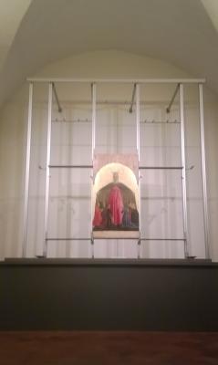 Polittico "Madonna della Misericordia" Piero della Francesca. Nuova struttura di collocazione e veste espositiva. 