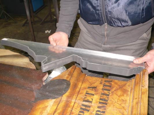 struttura in acciaio inox e plexiglass
